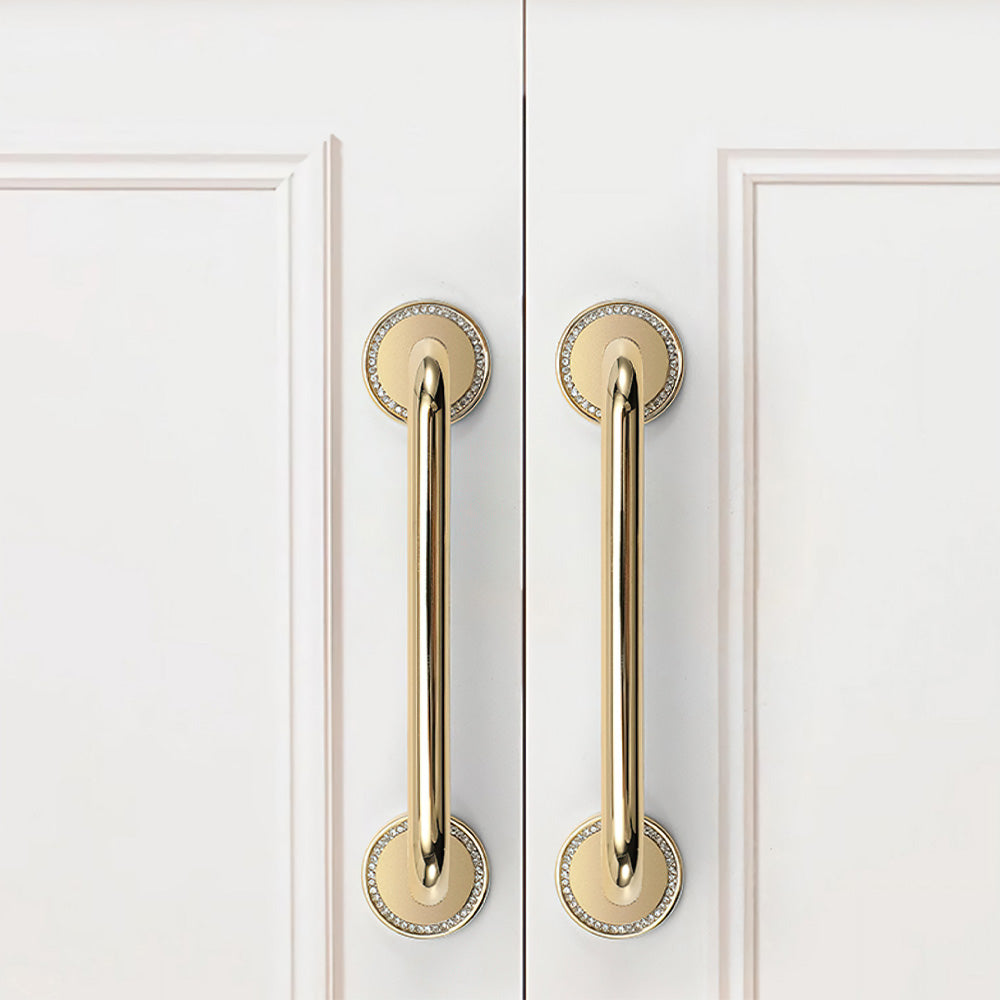 Decorative Zinc Alloy Gold Kitchen Cabinet Handles