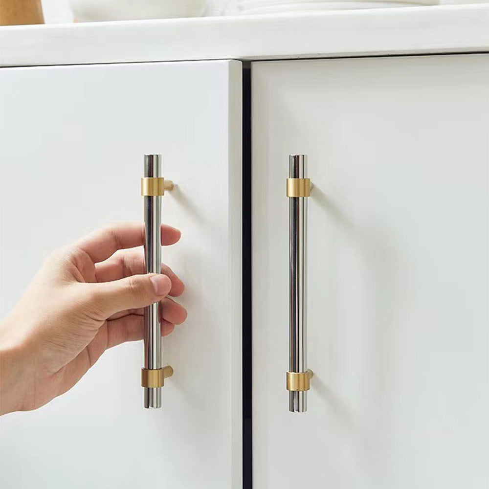 Modern Silver Drawer Handles Stainless Steel Cabinet Pulls