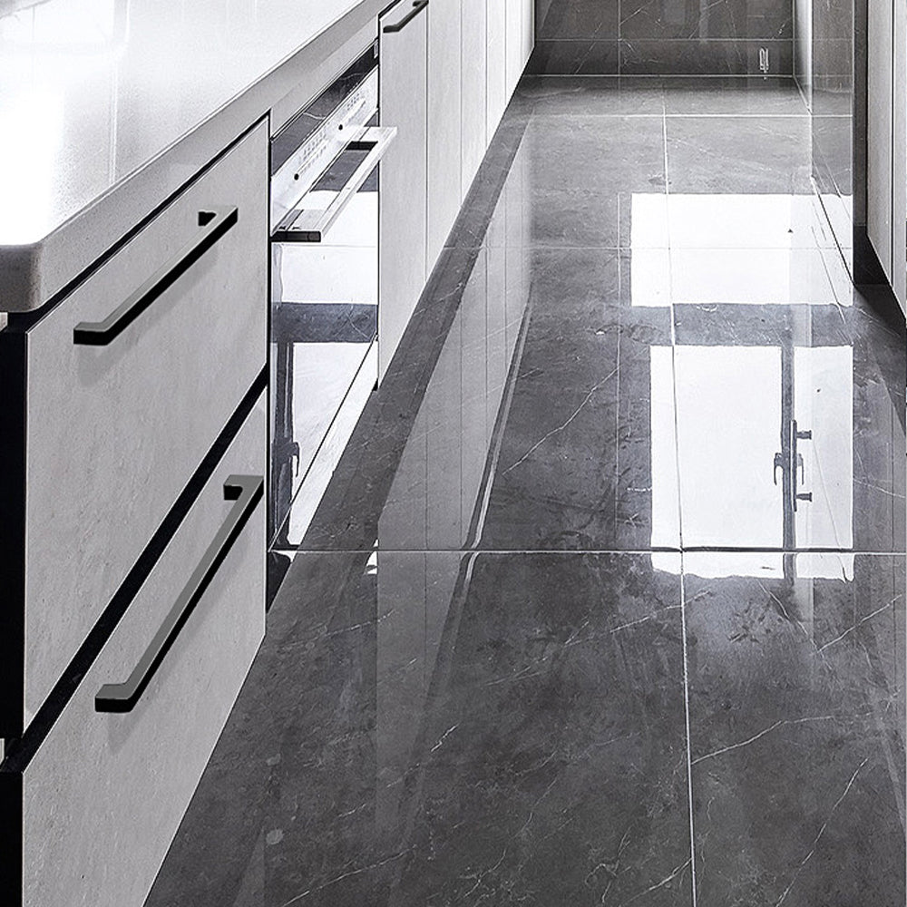 Black Simple Long Cabinet Handles