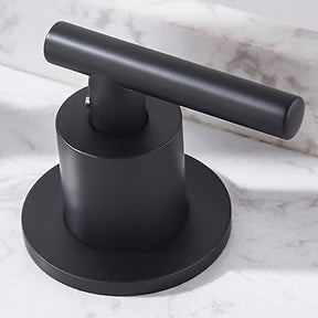 Brass Widespread 2-handle Sink Tap_Black