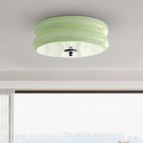 Art Deco Simple Cream Cake Ceiling Light