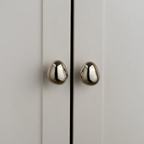 Organic Pebble Brushed Mushroom Cupboard Knobs