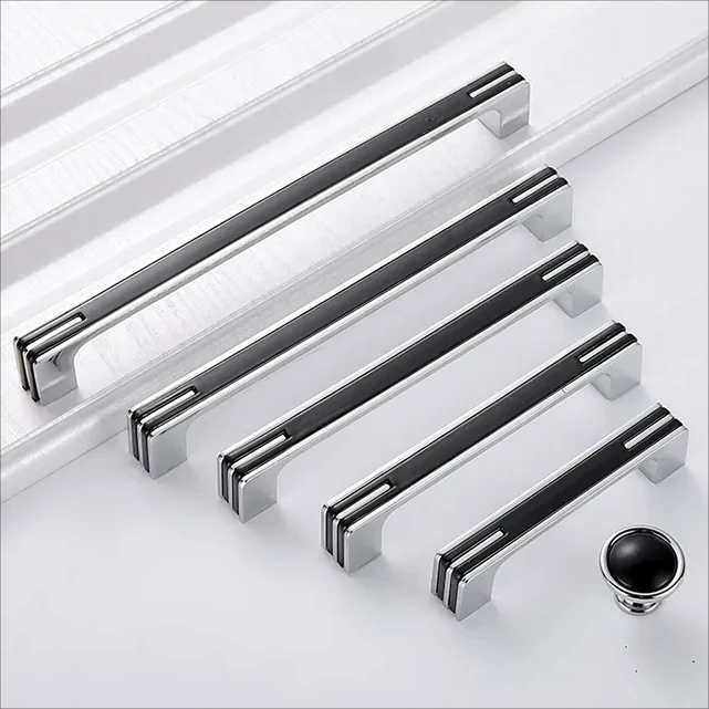 Modern Unique Chrome Kitchen Cabinet Handles