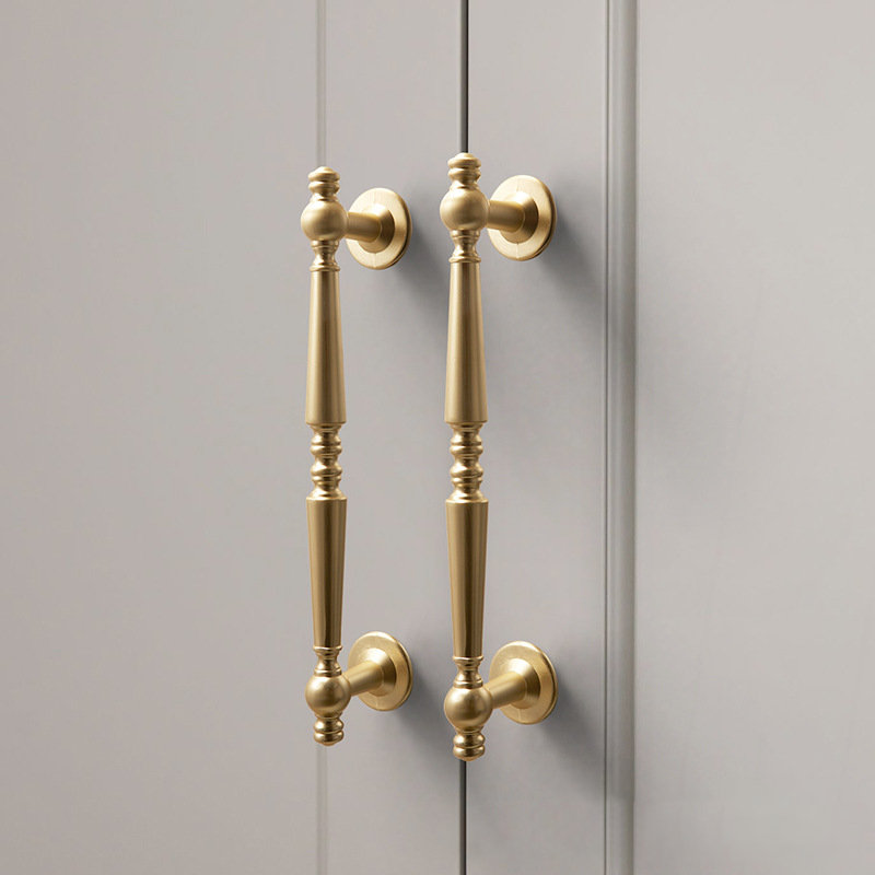 Vintage Simple Solid Brass Cabinet Handles
