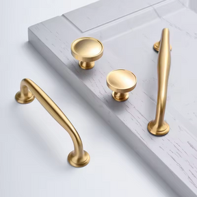 Modern Simple Brass Wardrobe Handle