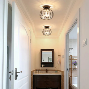 Nordic Simple Globular Glass Hallway Pendant Lighting