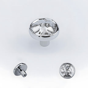 Organic Round Textured Zinc Alloy Cabinet Knobs