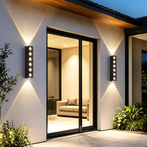 IP65 Modern Black LED Up Down Outdoor Wall Light
