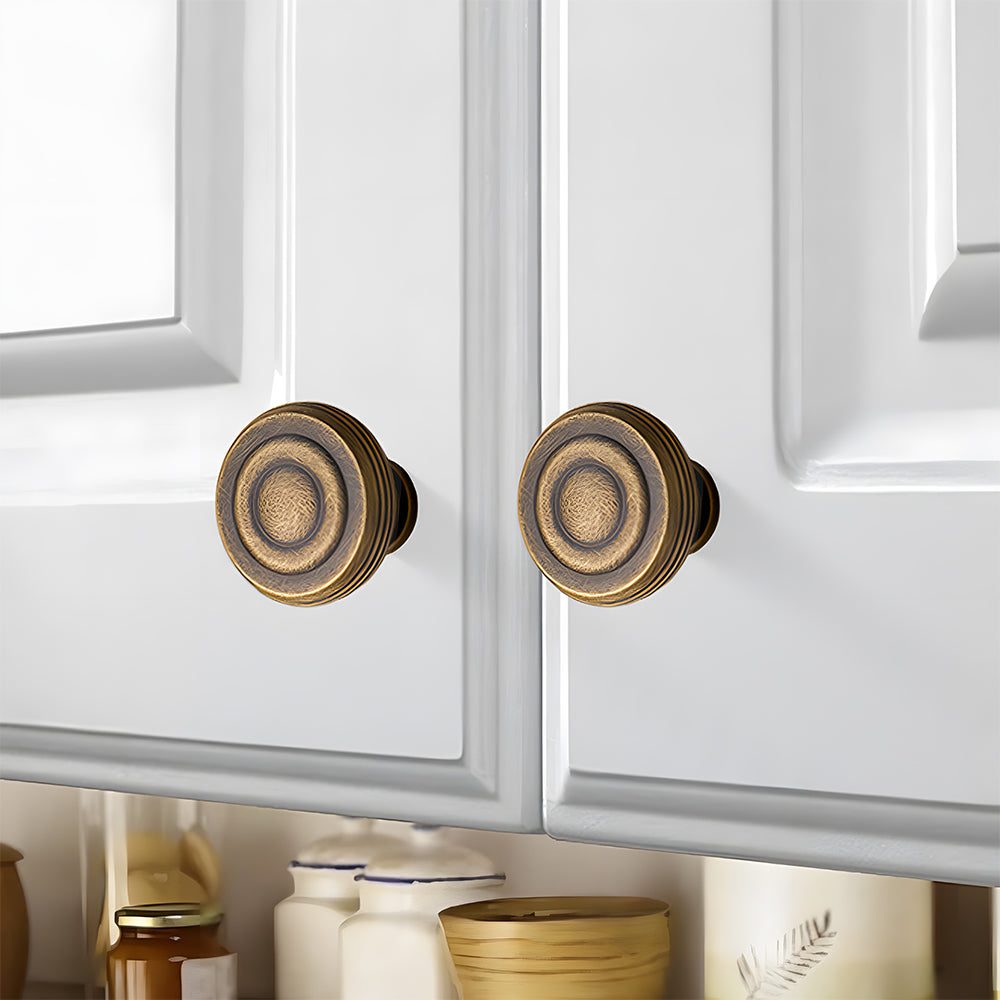Vintage Brass Wardrobe Cabinet Door Handles