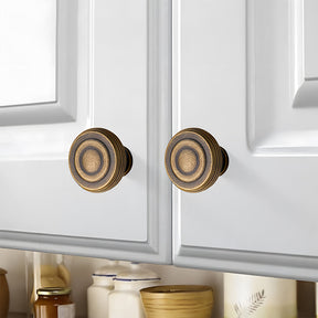Vintage Brass Wardrobe Cabinet Door Handles