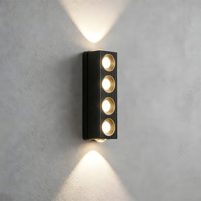 IP65 Modern Black LED Up Down Outdoor Wall Light