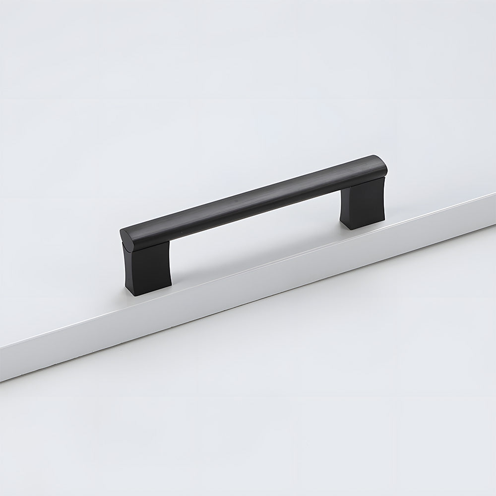 Modern Simple Black Aluminum Alloy Kitchen Drawer Handle