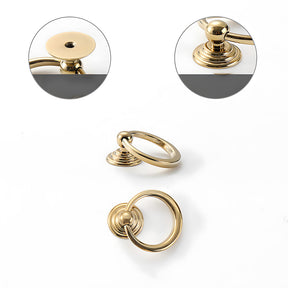 Vintage Art Deco Brass Cabinet Knobs and Pulls