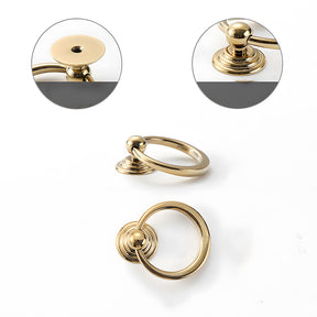 Vintage Art Deco Brass Cabinet Knobs and Pulls