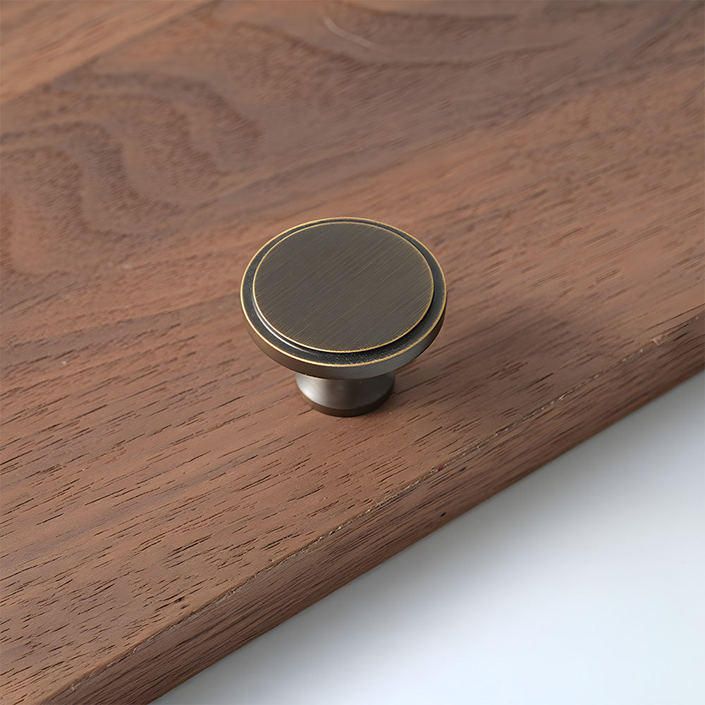 Retro Coffee Bronze Aged Brass Drawer Handles