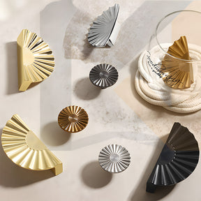 Vintage Sunburst Half Moon Cabinet Pulls