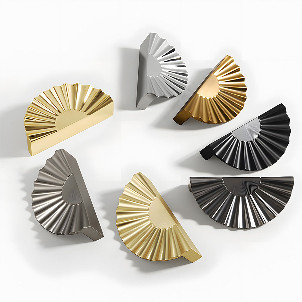 Vintage Sunburst Half Moon Cabinet Pulls