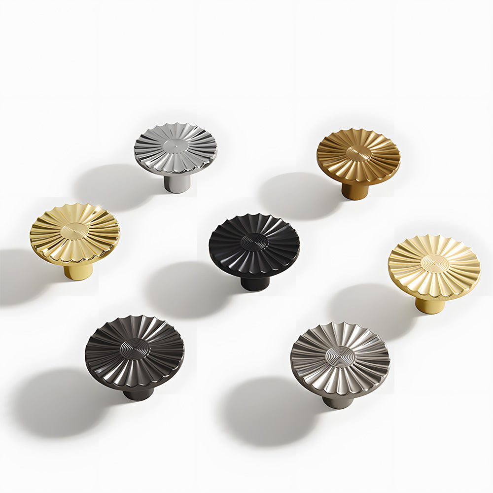 Vintage Sunburst Half Moon Cabinet Pulls