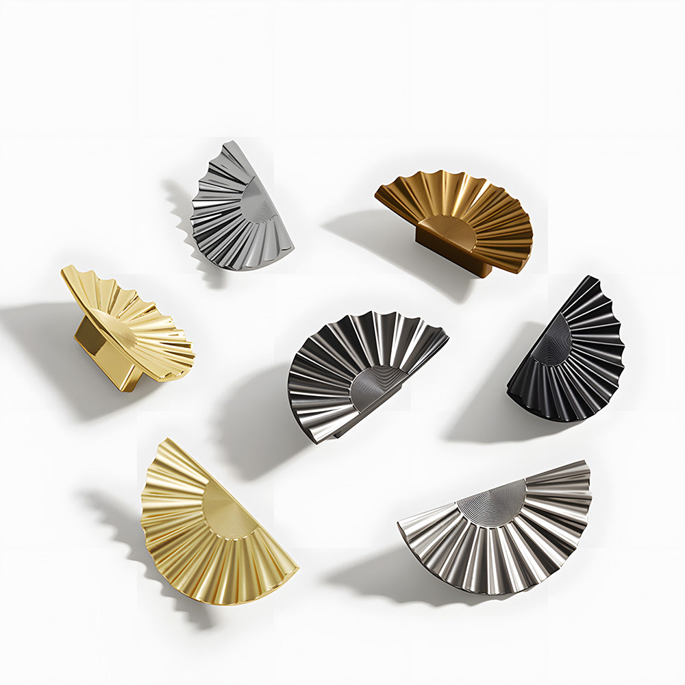 Vintage Sunburst Half Moon Cabinet Pulls