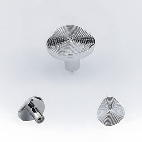 Organic Round Textured Zinc Alloy Cabinet Knobs