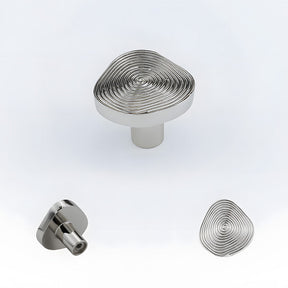 Organic Round Textured Zinc Alloy Cabinet Knobs