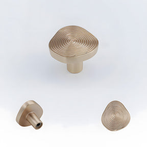 Organic Round Textured Zinc Alloy Cabinet Knobs