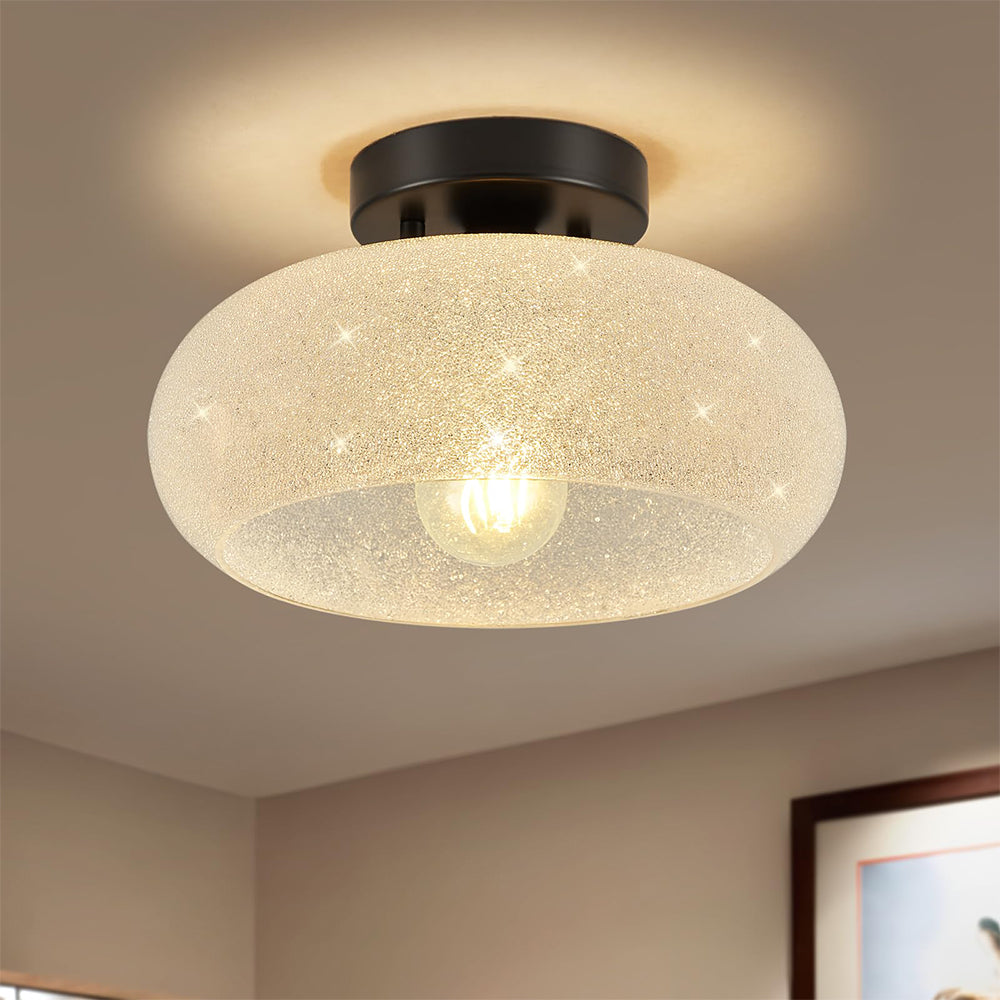 Modern Round Glass Living Room Ceiling Lights