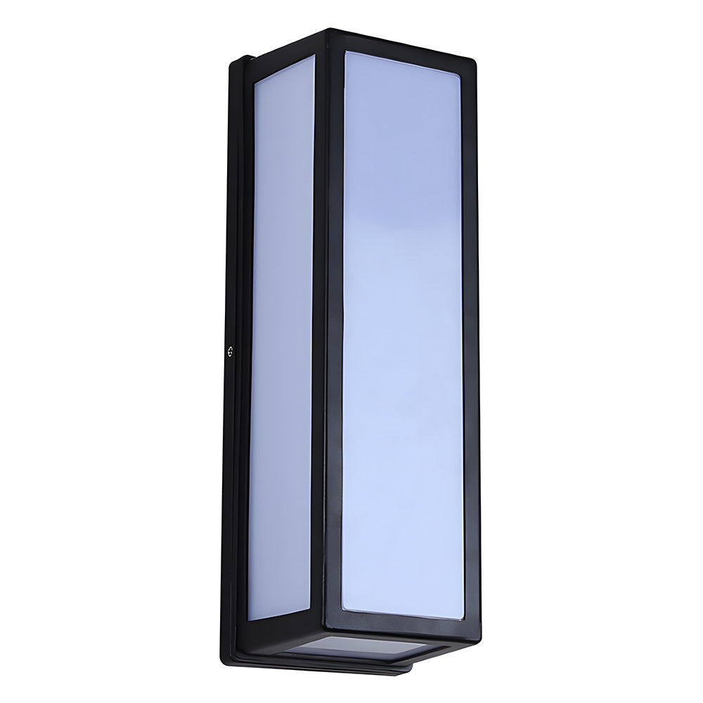 Square Waterproof Black Hardware Outdoor LED Wall Light
