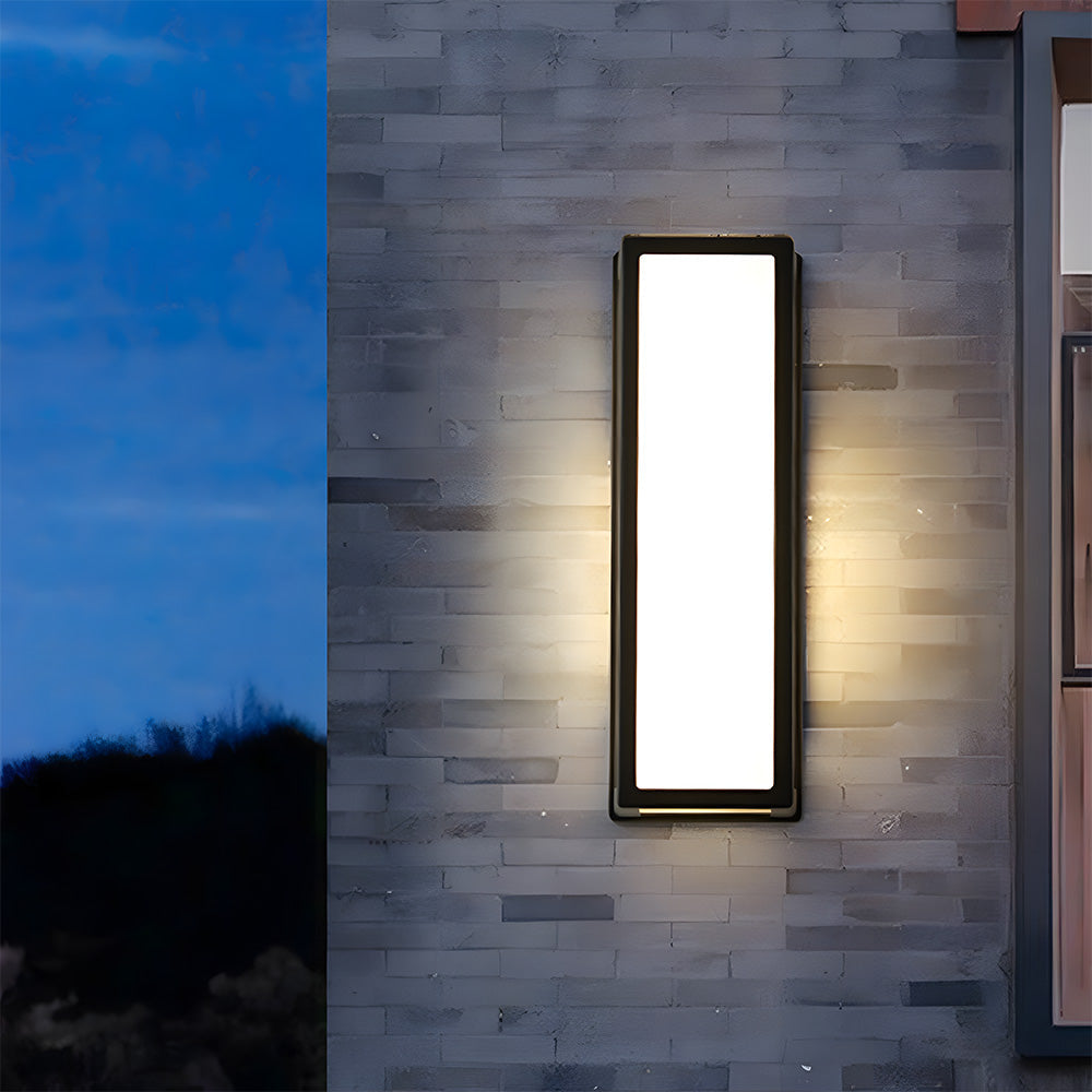 Square Waterproof Black Hardware Outdoor LED Wall Light