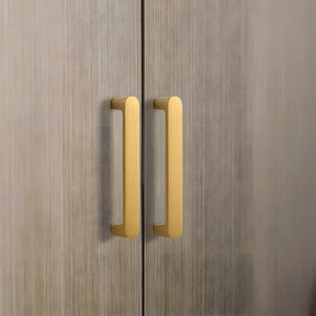 Minimalist Gold Solid Brass Cabinet Handles