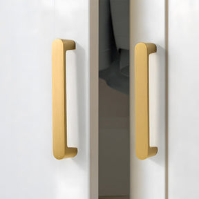 Minimalist Gold Solid Brass Cabinet Handles