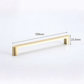 Minimalist Gold Solid Brass Cabinet Handles