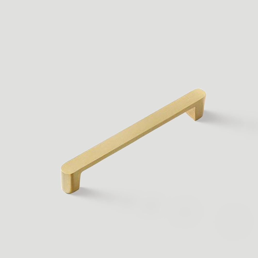 Minimalist Gold Solid Brass Cabinet Handles