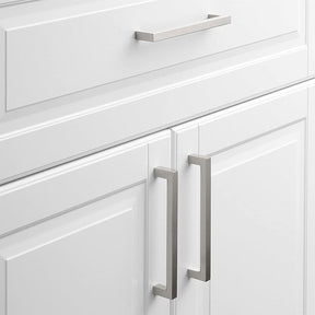 1 Pack Solid Brushed Satin Square Bar Pull Handles