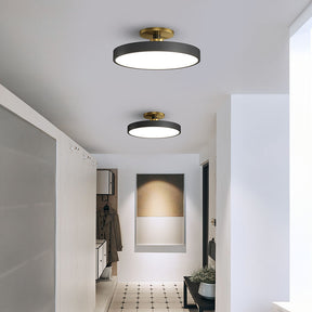 Modern Concise Circular LED Semi Flush Mount Ceiling Light