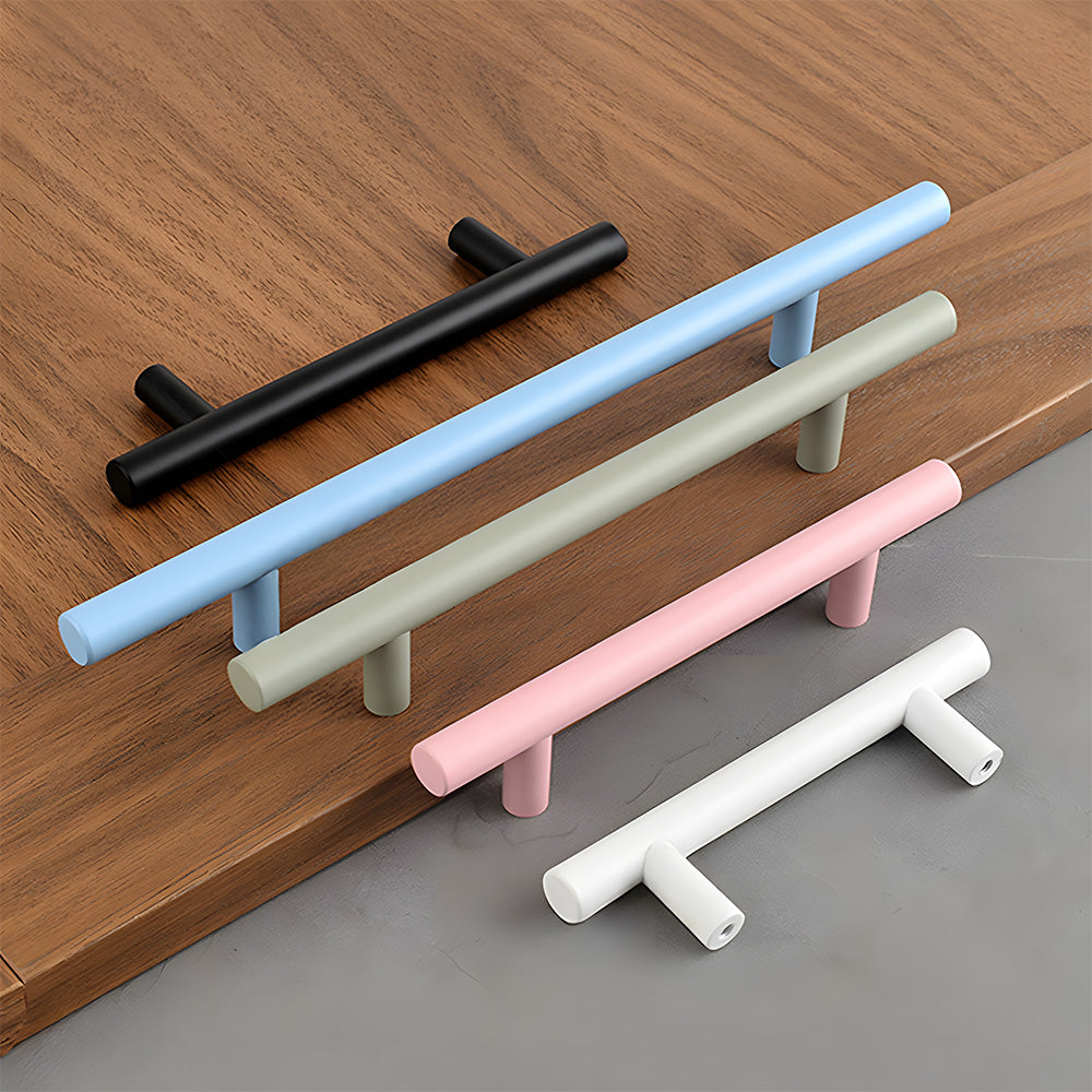 Colored Aluminum Alloy Simple Cabinet Drawer Handle