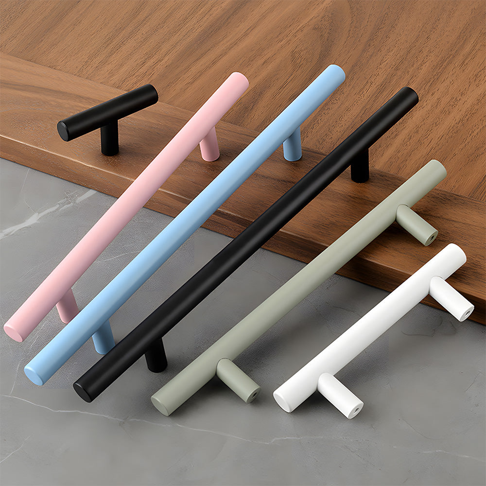 Colored Aluminum Alloy Simple Cabinet Drawer Handle