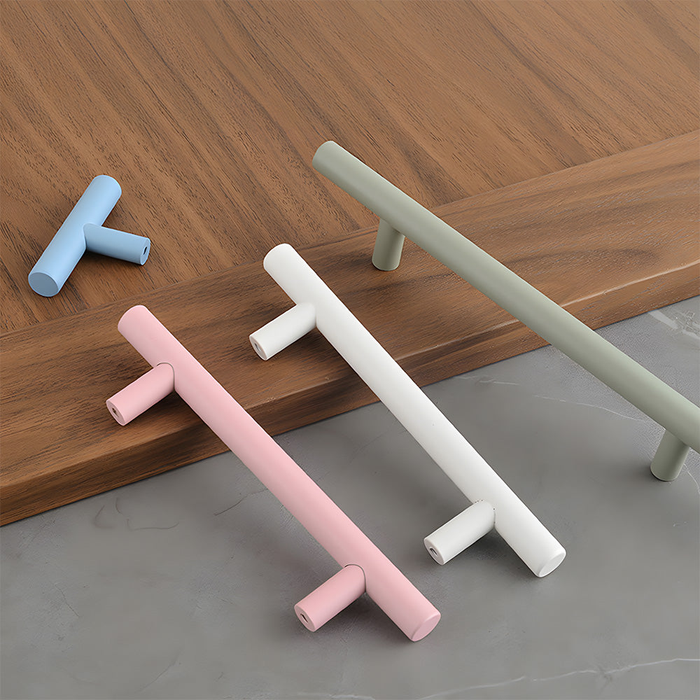 Colored Aluminum Alloy Simple Cabinet Drawer Handle