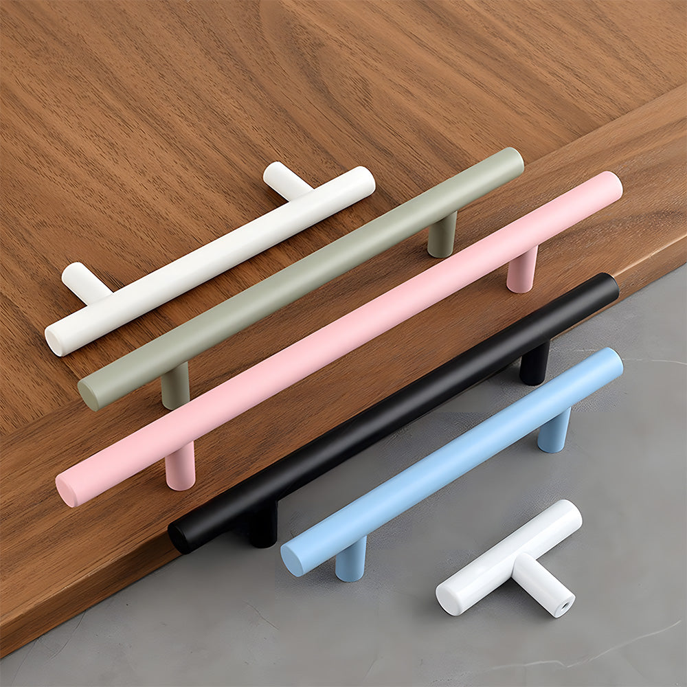 Colored Aluminum Alloy Simple Cabinet Drawer Handle