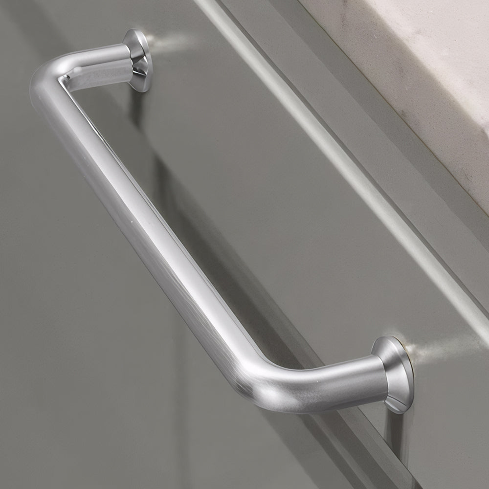 Elegant Simple Nickel Brushed Cabinet Door Drawer Handles