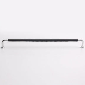 French Elegant Cowhide and Brass Cabinet Door Handle