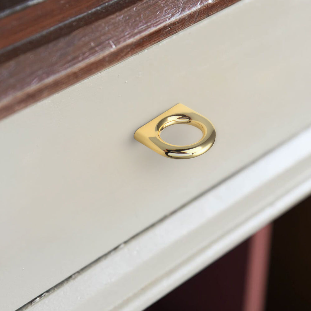 Stylish Design Ring Zinc Alloy Cabinet Drawer Handles