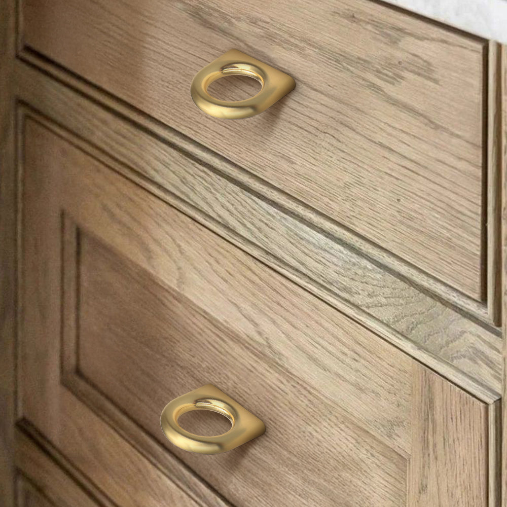 Stylish Design Ring Zinc Alloy Cabinet Drawer Handles