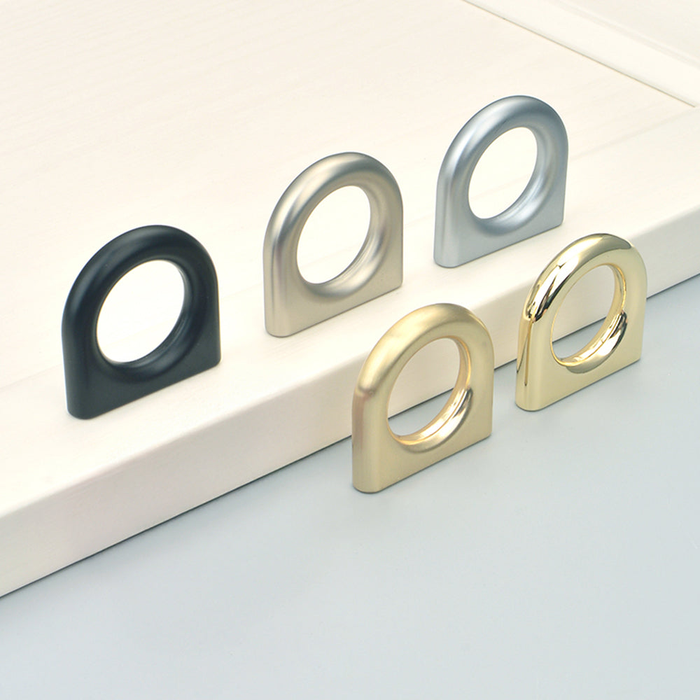 Stylish Design Ring Zinc Alloy Cabinet Drawer Handles