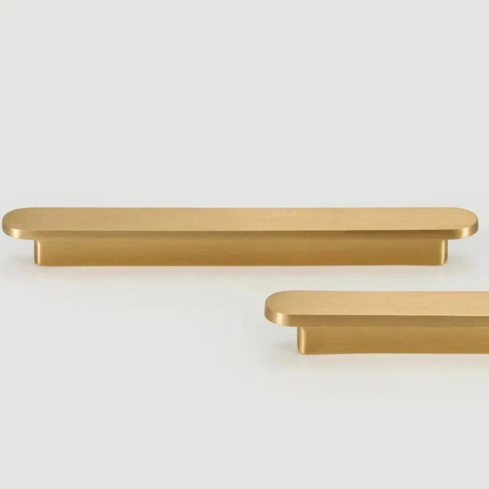 Oval Solid Brass Kitchen Edge Cabinet Handles