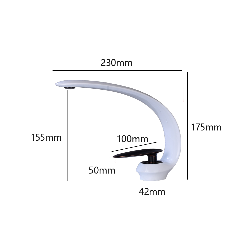 Modern Solid Brass Single Lever Mono Basin Mixer Tap