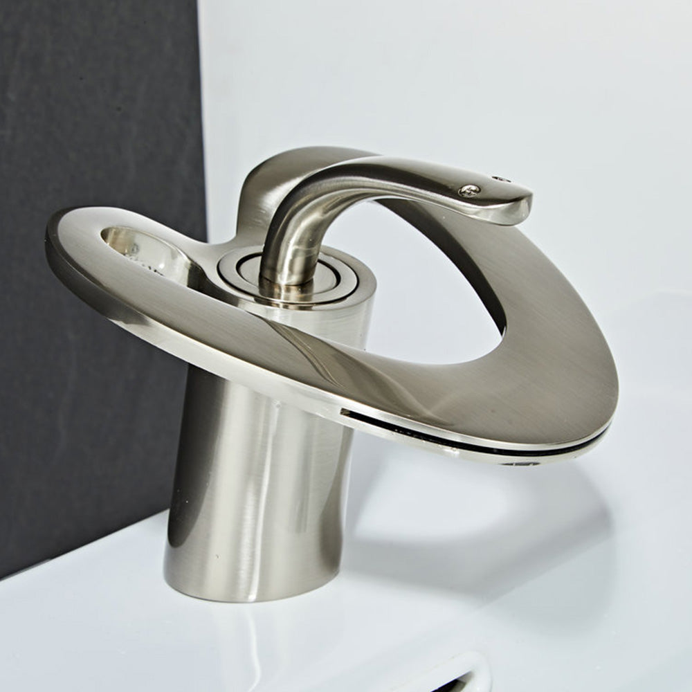 Creative Loop Solid Brass Single Lever Bathroom Mixer Tap
