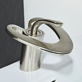 Creative Loop Solid Brass Single Lever Bathroom Mixer Tap