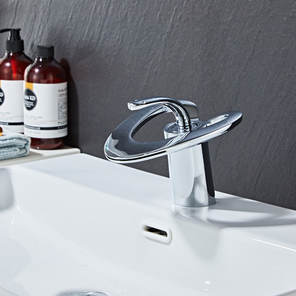 Creative Loop Solid Brass Single Lever Bathroom Mixer Tap