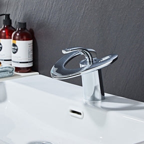 Creative Loop Solid Brass Single Lever Bathroom Mixer Tap